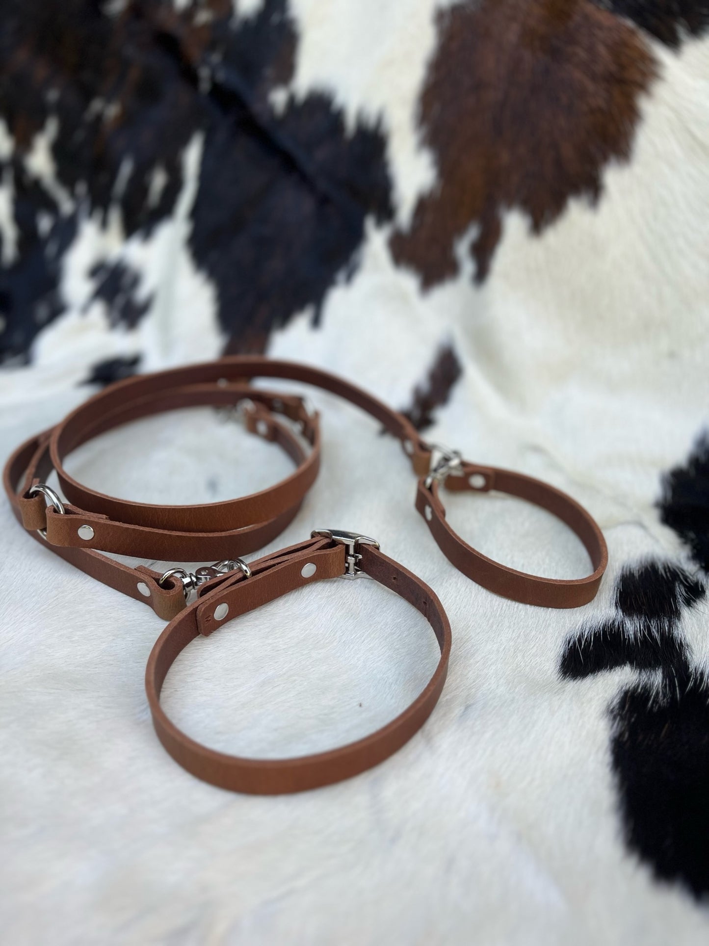 Buffalo Leather Dog Leash